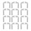 200 Pcs J Bolt Safety Pin 6mm Heavy Duty Pallet Racking 2