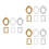 18 Pcs Photo Frame Design Phone Shell Decor Craft Materials 9