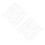 2 Sets Alphabet And Number Cake Stencils White 4