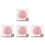 40 Pcs Halloween Blood Spatter Brain Slice Acrylic Coasters 10
