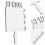 2Pcs Blank Fan Shape Sublimation Ornament For Heat Transfer 11