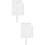 2Pcs Blank Fan Shape Sublimation Ornament For Heat Transfer 9