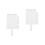 2Pcs Blank Fan Shape Sublimation Ornament For Heat Transfer 6