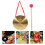 3Pcs Chinese Traditional Gong With Hammer Mallet And Hanging String 11