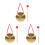 3Pcs Chinese Traditional Gong With Hammer Mallet And Hanging String 4