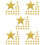100 Pcs Paper Pentagram Cutouts For Kindergarten Wall Decor 10