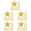 100 Pcs Paper Pentagram Cutouts For Kindergarten Wall Decor 8