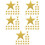 100 Pcs Paper Pentagram Cutouts For Kindergarten Wall Decor 9