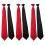 6 Pcs Clip-On Neckties For Office School Uniforms 6