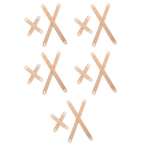 20 Pcs Diy Wooden Shuttles Weaving Stick Knitting Sewing Tools 1