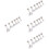 24 Pcs Stainless Steel Stud Earrings For Men Cartilage Ear Studs 6