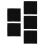 5Pcs Black Reptile Bedding Mat For Tortoise Lizard Tank Flooring 10
