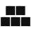 5Pcs Black Reptile Bedding Mat For Tortoise Lizard Tank Flooring 9