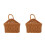 2 Pcs Countryside Style Plastic Wall-Mounted Storage Basket 7