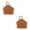 2 Pcs Countryside Style Plastic Wall-Mounted Storage Basket 6