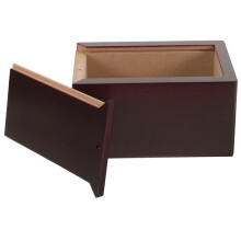 2Pcs Pet Ashes Cremation Urn Dog Cat Memorial Wooden Box With Bag