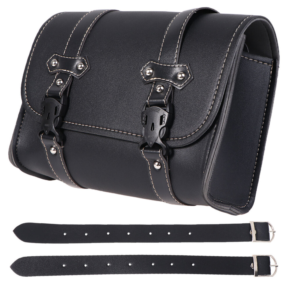 2Pcs Pu Motorcycle Side Bag Saddlebag Hanging Pouch 033578338008