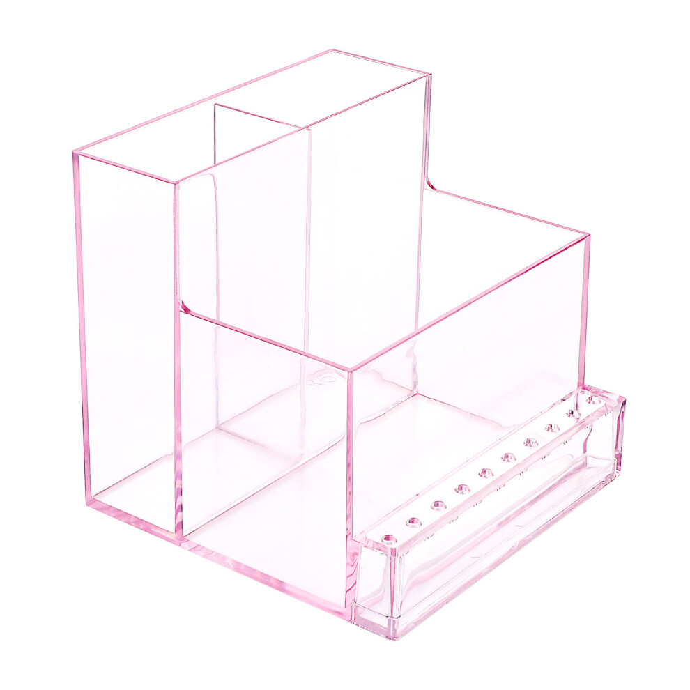 Ohphcall 3 Pcs Nail Drill Machine Holder Bit Organizer Manicure Stand Box