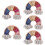 5Pcs Silicone Watch Band With Mini Charm And Stud Decor 10