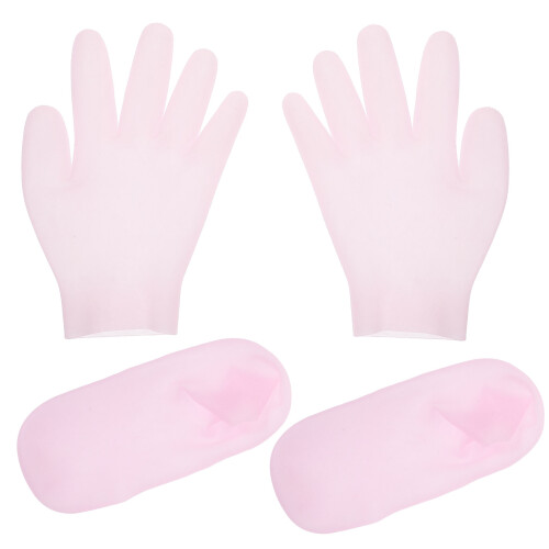 2Sets Hand- En Voet Hydraterende Handschoenen En Elastisch Sebs