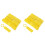240 Pcs Reusable Plastic Tags Buckle Gardening Labels Yellow 2