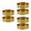 6 Pcs Brass Ashtray: Minimalist Round Compact For Smokers 4