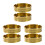 6 Pcs Brass Ashtray: Minimalist Round Compact For Smokers 10