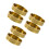 6 Pcs Brass Ashtray: Minimalist Round Compact For Smokers 8