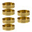 6 Pcs Brass Ashtray: Minimalist Round Compact For Smokers 7
