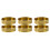6 Pcs Brass Ashtray: Minimalist Round Compact For Smokers 6