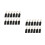 80 Pcs Wooden Blackboard Message Boards Double Sided Hanging Ornaments 10