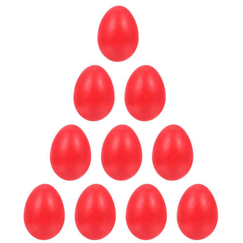 30 Pcs Simulation Wooden Egg Model Tabletop Decoration 2