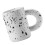 3 Pcs Ceramic Coffee Cup Set White Creative Design 10