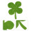 36 Pcs Four Leaf Clover Coasters And Placemats For 10