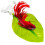 3Pcs Artificial Leaf Aquarium Plant Decor For Fish Tank (Green) 10