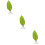 3Pcs Artificial Leaf Aquarium Plant Decor For Fish Tank (Green) 9