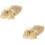 2 Pcs Fluffy Short Messy Curls Claw Clip Ponytail Extensions 613 6