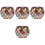 4Pcs Candle Tea Light Holder Mosaic Glass Home Decor 3