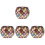 4Pcs Candle Tea Light Holder Mosaic Glass Home Decor 2