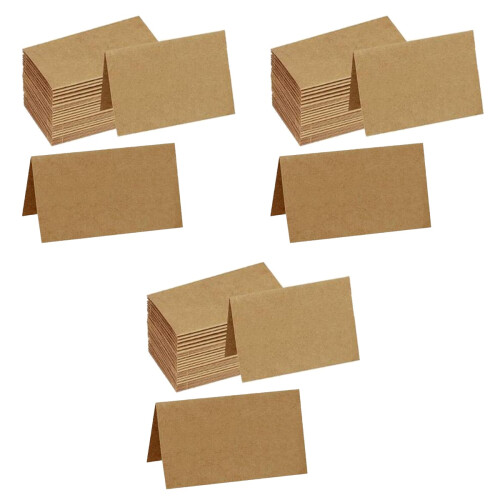 105 Pcs Desktop Name Display Business Greeting Folded Paper 2