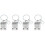 4 Pcs Pet Memorial Key Ring Dog Remembrance Pendant 3