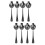 8 Pcs Stainless Steel Serving Spoon Self-Service Scoop Colander 7