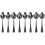 8 Pcs Stainless Steel Serving Spoon Self-Service Scoop Colander 2