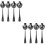 8 Pcs Stainless Steel Serving Spoon Self-Service Scoop Colander 6