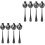 8 Pcs Stainless Steel Serving Spoon Self-Service Scoop Colander 3