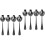 8 Pcs Stainless Steel Serving Spoon Self-Service Scoop Colander 4