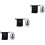 3Pcs Pet Ashes Storage Pot Ceramic Cremation Urn Box 9