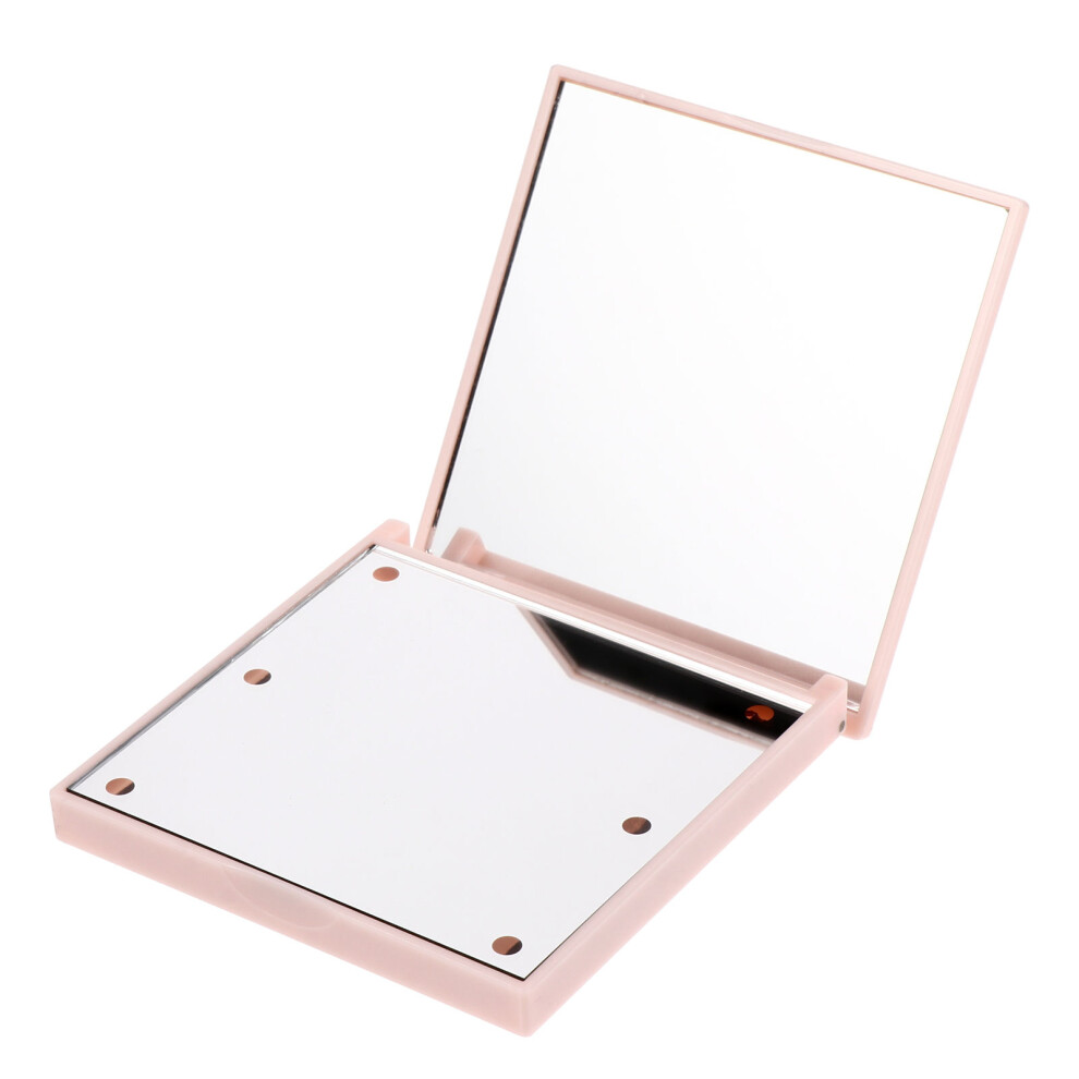 Vaguelly Light 2Pcs Mini Makeup Mirror Foldable With Led