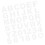 37Pcs Alphabet And Number Cake Stencils White 1