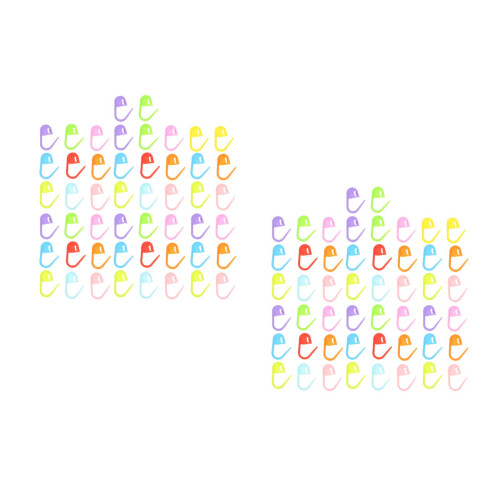 100 Pcs Locking Stitch Markers For Knitting And Crochet (Random Color) 2